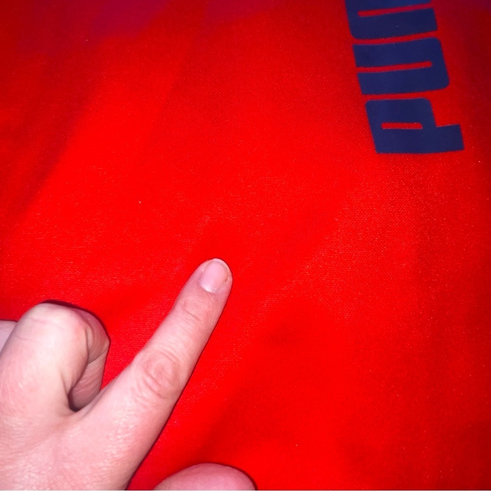 PUMA Boys Medium 10/12 Red Zip Up Track Jacket - Picture 13 of 14